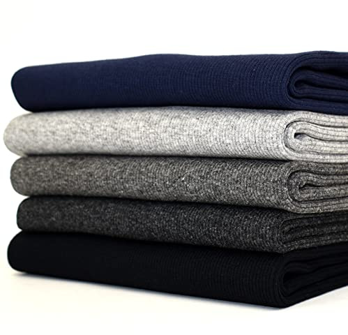 MAGAM-Stoffe Antonia Grobstrick Bündchenstoff Paket uni Oeko-Tex 5 Farben a 50cm (Best-Of)