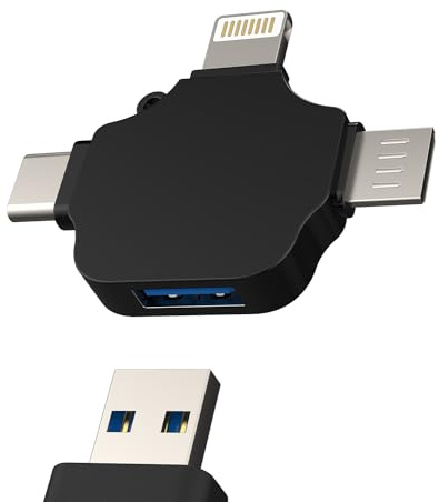 USB C Lightning Micro USB OTG USB A a Tipo C Apple iPhone15 Pro MAX Android Jack Adaptador Thunderbolt Hembra Accesorios Compatible para Samsung MacBook Plus iPad Teclado Enchufe MC+TP