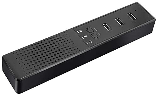 KJKVIVH Haut-parleurs d'ordinateur 3 en 1 avec microphone et haut-parleur de conférence USB, micro PC pour vidéoconférence