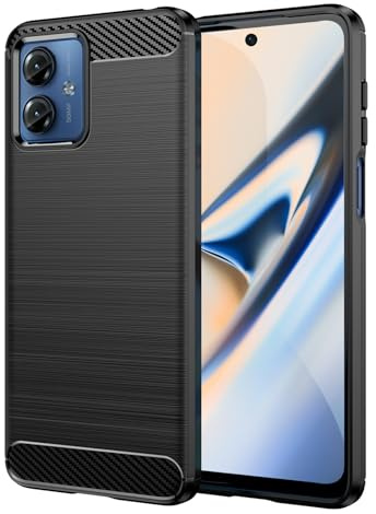 TailTech Funda para Motorola G14 Moto G14 – [Negro] Funda de TPU con rayas cepilladas con protección a prueba de golpes, compatible con Moto G14 funda de teléfono