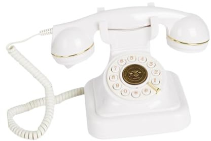 Generic Audio-Gästebuch, Hochzeit Telefon, Retro-Tonbandgerät, Audio-Geschenk für Versammlungen, Hochzeiten, Geburtstage, Geständnisse, Ruhestandsfeier-Dekoration, Weiß