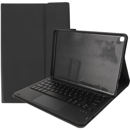 Plyisty Tablet Case for Fire HD 10/10 Plus(13th Generation 2023 Release, 11th Generation 2021 Release), 10.1 Inch TPU Stand Cover with Auto Wake/Sleep, Bluetooth Detachable Keyboard with Touchpad