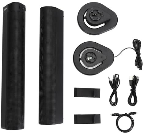 Altoparlante 40W Subwoofer, 4 Driver Soundbar Altoparlante Wireless, per TV Computer, Suono Immersivo con 3D Stereo, 8-10m Distanza di Trasmissione, Batteria Duratona 2000mAh