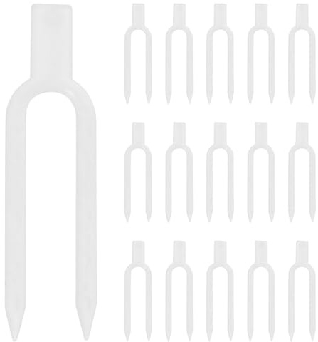 ANDRESLAD Forca da Piantagione per Giardinaggio Clip in Plastica per Piante Perni da Giardino per Piante Morsetti Fissi Morsetti per Fissaggio Viti Forche in