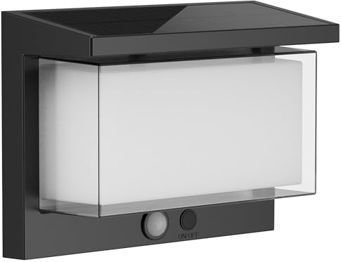 Lumisky Applique murale solaire avec détecteur de mouvement ZEANY LED blanc chaud H15cm