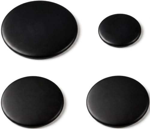 4 Pcs Gas Hob Covers,Cooker Hob Gas Burner Cap,55mm 75mm 100mm Flat Cooker Hobs Parts, for Gas Stove Burner Kitchen Accessories
