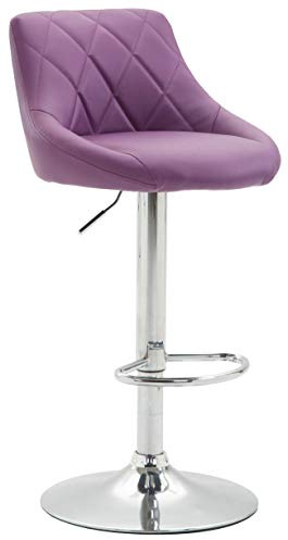 Sgabello Lazio in similpelle viola