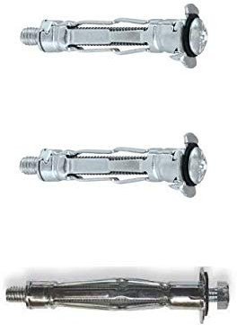 Hohlraumdübel Sortiment 160 tlg. Metalldübel mit Schraube M4, 5, 6, 8. Made in Germany