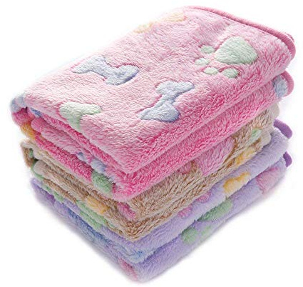 luciphia Hundedecke Katzendecke,1 Pack 3 Decken Super Weich Kuscheldecke | Waschbare Flauschige Decke für Kleine Mittlere Hunde Katzen, Warme Fleece Hundedecke für Unterwegs, Sofa, Autos, Betten