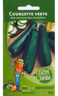 Courgette verte non coureuse des maraîchers