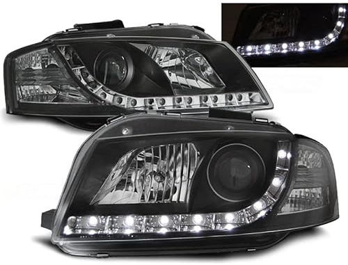Led Scheinwerfer Set in schwarz für Audi A3 8P 05.2003-03.2008