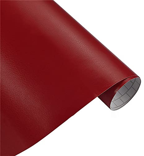Wrap Selbstklebende Autofolie, Asudaro 152cmx30cm Auto Farbwechselfolie Wrap DIY Vinylfolie Auto Body Internal Dekoration Aufkleber Auto Schutzfolie Dekorative für Auto Motorräder Computer,rot