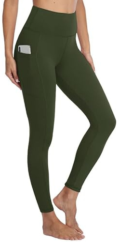 Gayhay Leggings Damen mit Taschen High Waist Sport Leggins | Blickdicht Sporthose, Lang Workout Hose, Bauchweg Yogahose Laufhose Trainingshose für Sport Gym, Fashion Activewear