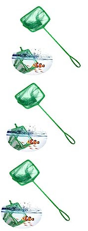 POPETPOP Aquarium Kescher Kescher Aquarium 3st Großes Fischnetz Aquarienfischnetz Fangnetz Für Aquarienfische Fisch Tank Netz Aquariengitter Fischernetz Aquarium