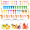 60 PCS Palillos de Dientes de Animales, MXTIMWAN Palillos para Niños Frutas, Mini Tenedores Infantiles Reutilizables de Frutas, Niños de Dibujos Animados para Lonchera Fiesta té Cumpleaños Colegio