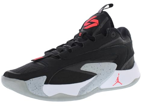 NIKE Jordan Luka 2 Sneaker för män, Svart ljus karmosinröd, 45 EU