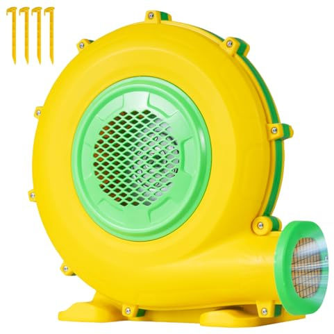 Maxmass Air Blower, Inflatable Bounce House Pump Pan with Ground Stakes, Commercial Inflatable Bouncer Blower for Water Slide, Bouncy Castle, Jump Slides, Projector Screen, Holiday Inflatables (950W)