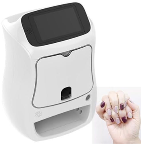PUFAHAU Impresora de uñas automática Inteligente 3D, máquina de impresión a Color para decoración de uñas, Impresora de uñas 3D Compatible con WiFi/DIY, Pintura en 10 Segundos, p