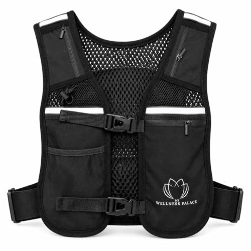 Running Vest with Phone Holder for Men & Women, Reflective Anti-Bounce | Lightweight adjustable running vest with secure phone storage, reflective details and pockets for keys, cards and essentials.