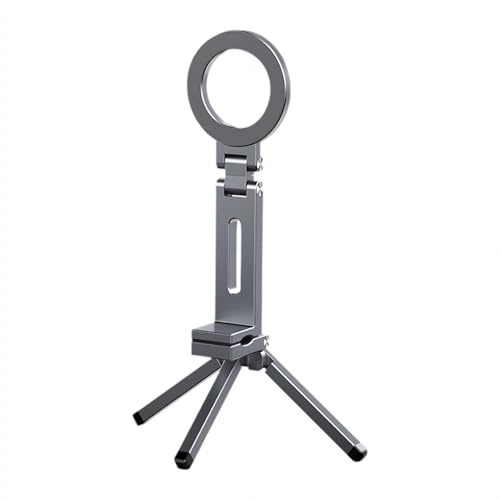 Trípode magnético plegable para teléfono de bolsillo, compatible con Magsafe, mini trípode para teléfono celular, soporte de escritorio para smartphone, todo en uno