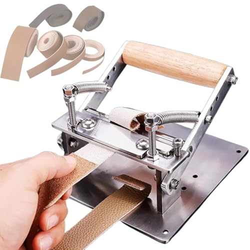 Sfoltire la pelle, separatore manuale della pelle, larghezza di lavoro 100 mm, tagli fino a 10 mm di spessore, ideale per artigianato fai da te e lavorazione della pelle