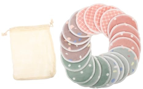 Beatifufu Make Up Entferner Pads Wiederverwendbar 8cm Bambusfaser Saugfähig Umweltfreundlich mit Aufbewahrungsbeutel für Empfindliche Haut Gesichtsreinigung