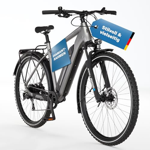 Fischer E-ATB Terra 2.2 Active, Elektrofahrrad für Damen und Herren, RH 55, 459Wh, Heckmotor 50Nm, 48V