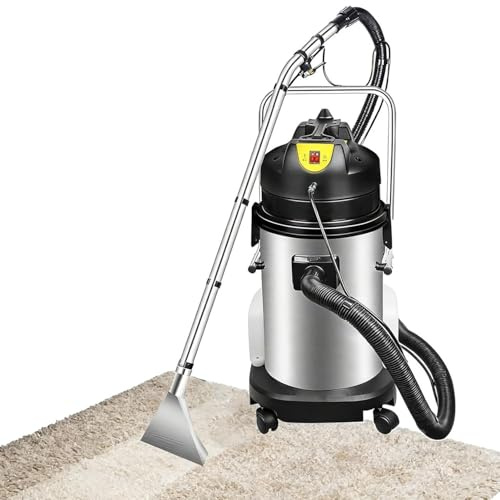 BEESOM Aspirateur Eau Poussiere,Nettoyeur Tapis Portable,30L 3en1 Grande Capacité Roues 360°,Structure Solide,pour Tapis Sols Canapés Commercial Maison 20L