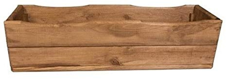 KENA D-8 Garden Holz Pflanzkasten Höchste Qualität Länge 44/64 cm (Länge 44 cm, Eiche)