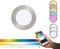 Eglo connect luminaire encastrable LED FUEVA-C, Lampe encastrable Smart Home, Matériau : métal moulé, plastique, couleur : nickel mat, Ø : 12 cm, dimmable, tons blancs et couleurs réglables