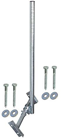Premium X Basic X120-48F SAT TV Dachsparrenhalter 120cm Mast 48mm voll feuerverzinkt Aufdach Sparren-Halterung für Satellitenschüssel + UKW LTE-Antenne inkl. Sparrenbefestigung