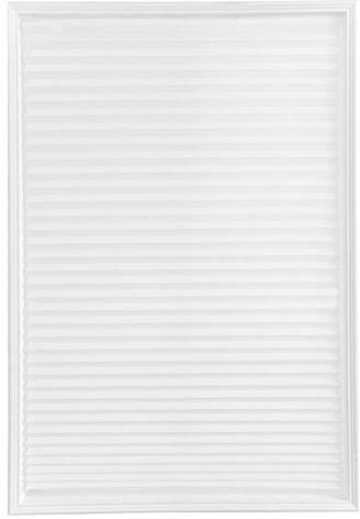 Mikolot Selbstklebender Plissee-Lampenschirm für Badezimmer, Küche, Balkon, 60 x 180 cm, Weiß