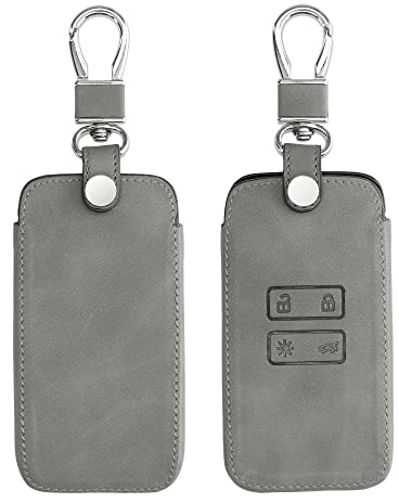 kwmobile Cover copri-chiave compatibile con Renault con 4 tasti Smart Key (solo Keyless Go) - Guscio protettivo chiavi auto in pelle PU Nabucco per telecomando macchina
