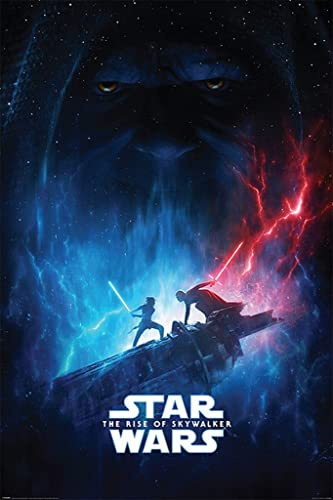 Star Wars Episode 9 Poster The Rise of Skywalker Leia, Kylo Ren, Palpatine.