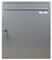 RENZ Briefkasten Classic 23 Liter - 370 mm x 440 mm x 145 mm - Einwurf 335 mm x 33 mm für Format C4 / B4 quer - mit RS50-Schrägeinwurf - Graualuminium (RAL 9007) - 17-1-19316