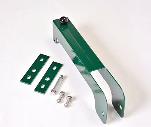 Zaun-Nagel Überwurf Torriegel GRÜN Riegel Verriegelung Torverschluss Torschlossriegel Doppelfalle für Tore mit Rahmen 40 mm Breite oder Rundrahmen mit 40 mm Durchmesser
