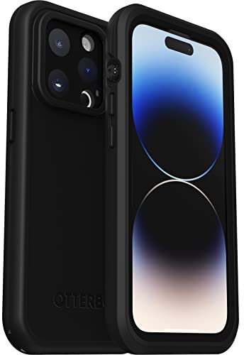 OtterBox Fre Case for iPhone 14 Pro for MagSafe, Waterproof (IP68), Shockproof, Dirtproof, Sleek and Slim Protective Case with built in Screen Protector, x5 Tested to Military Standard, Black
