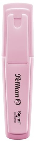Pelikan Signal Baby Pink, Evidenziatori Pastello Color Rosa, a Base d'Acqua, Lavabili, Idonei al Contatto con la Pelle, 3 Larghezze di Tratto, Pacco da 10 Pezzi