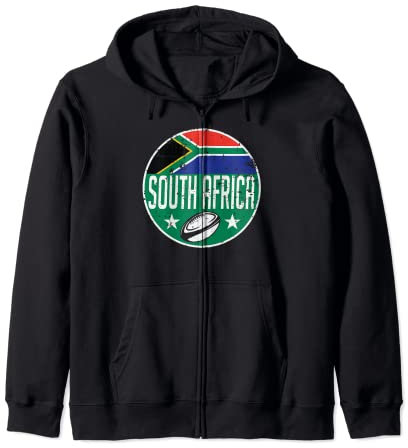 South Africa Rugby Flag Jersey Bokke Supporter Fan Gift Kapuzenjacke