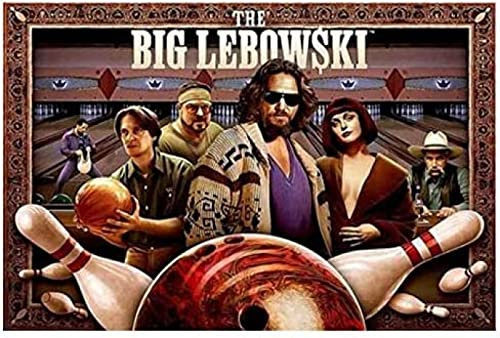 Poster The Big Lebowski Vintage-Filmplakat, Wandkunst, Bilder, Leinwand, Malerei, Poster Und Drucke, Heimdekoration 50X70Cm Kein Rahmen