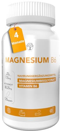 Bisglicinato de Magnesio 400mg por Capsula + Vitamina B6 | Magnesio Bisglicinato Bisciglinato de Magnesio Magnesium Bisglycinate | Recuperador Muscular Glicinato de Magnesio Magnesium Glycinate