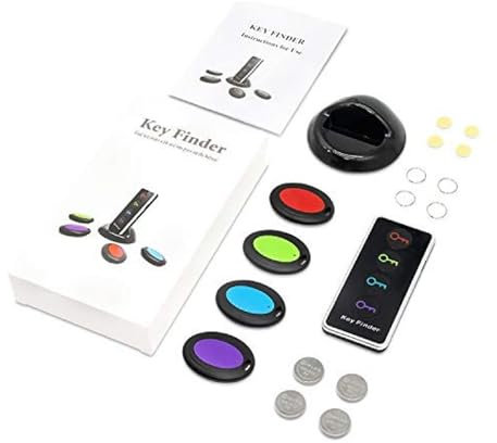 Key Finder, Wireless Remote Finder Key Finder Locator for Finding Wallet Key Phone Glasses Pet Tracker, 15-30 Meters Working Range