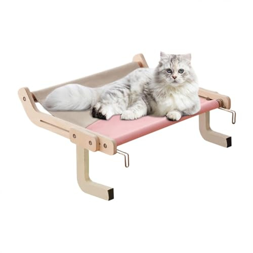 Cat Window Perch - Adjustable Kitten Hammock, Windowsill Kitten Perch | Cat Window Perch Hammock, Heavy Duty Non Suction Cup for Windowsill, Bedside, Drawer, and Cabinet, 18.5x14.96x8.27 inches