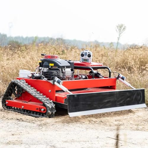 Cortacésped de orugas, ancho de corte de 838 mm, motor Loncin de 27 HP, desplazamiento de 764 cc, control remoto, alcance de 150-200 m