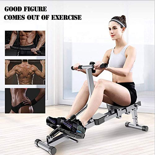 SmPinnaA Rudergerät, Heimfitnessgeräte, Muskeltraining Zum Abnehmen Für Männer Und Frauen, Fitnessgeräte Zum Abnehmen Und Muskelaufbau Im Innenbereich