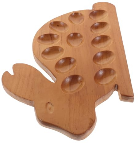 LIGIGWASH Vassoio Legno Per Uova Forma Di Coniglio Contenitore Decorativo Per Cucina Supporto Multifunzionale Per Uova e Piccoli Oggetti Per Festività e Decorazioni Domestiche