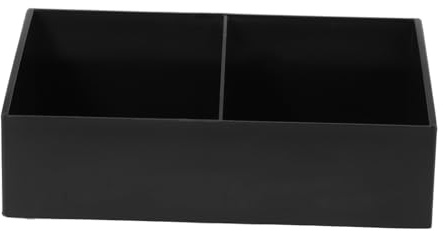 UTHCLO Organizador Para Bolsitas De Té y Café Compacto 2 Compartimentos, Caja De Almacenamiento Resistente Para Sobres De Azúcar, Uso Cocina y Oficina