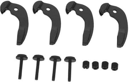 LRXIYODE Geigenwirbelversteller Präzises Stimmen aus Metall 4 Stück Dualer Feinstimmer mit Eleganter Schwarzer Kunststoff Metall Konstruktion für 3/4 bis 4/4 Cello für Streichinstrumente