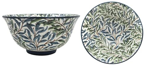The Leonardo Collection William Morris Bol de Noël en saule de 12 cm pour la maison et la cuisine | Bol léger sans BPA pour enfants et adultes | Bols durables pour la salade, les pâtes, les céréales