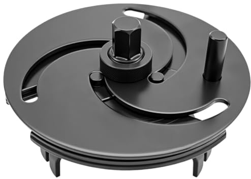 ZKTOOL Llave Universal de 3 Garras para Tapa de Tanque | Herramienta Ajustable de 87mm a 170mm para Quitar Cubiertas de Bomba de Combustible. Diseño Universal para Coches Variados